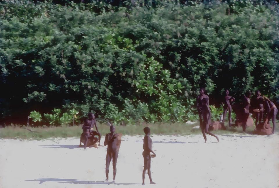 Jarawa people on North Sentinel Island.