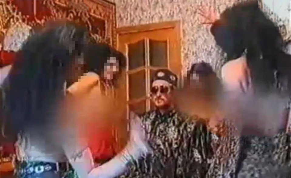 Rudnev with followers, circa 30 years ago.
