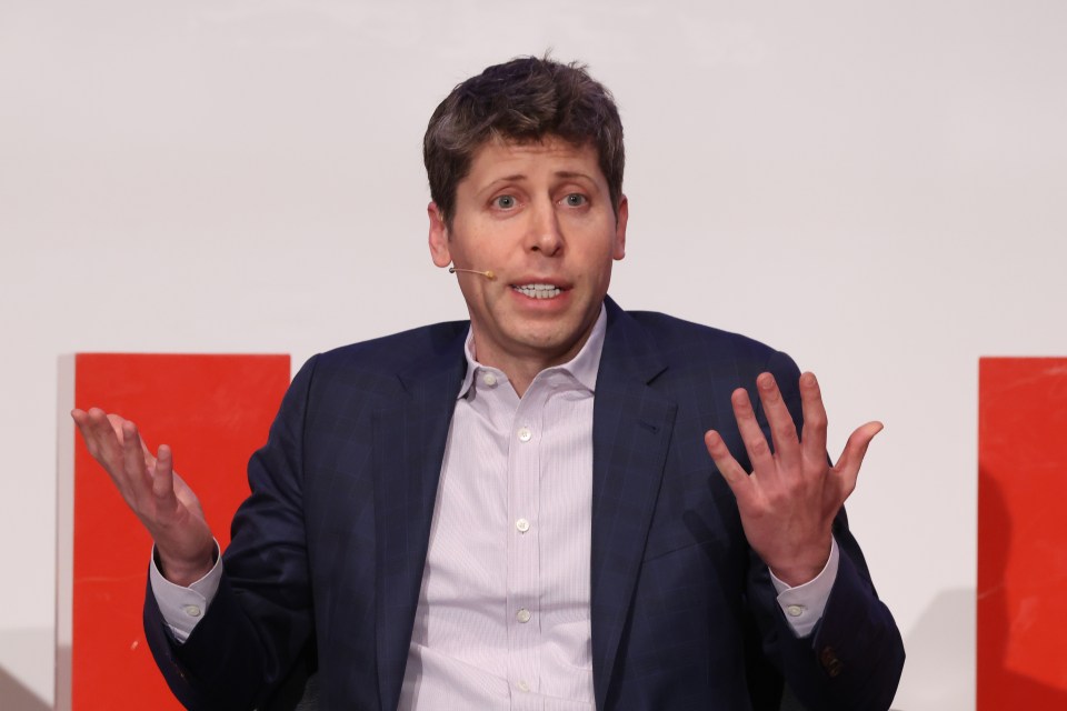 Sam Altman, CEO of OpenAI, speaking at a panel discussion.