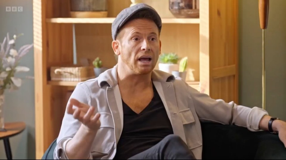 Joe Swash in a therapy session.