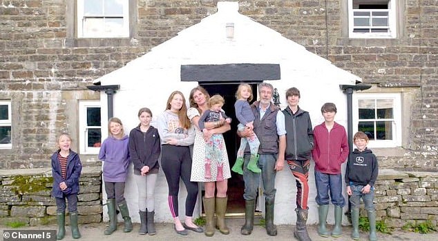 But viewers were shocked to see the kids looking so mature on the show's second series - especially 13-year-old Sidney, who was just seven when Our Yorkshire Farm first aired in 2018 (pictured, right, during the first series)