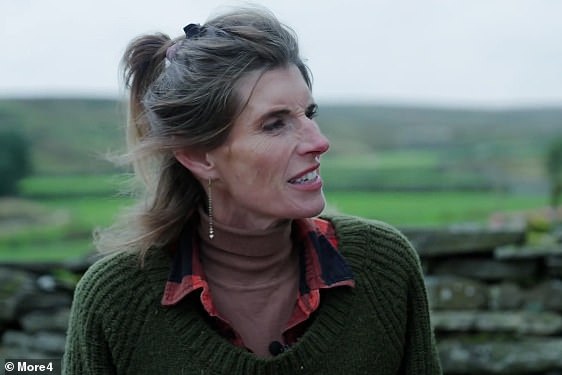 Her concerning interview came before the release of the first episode of series two of Our Farm Next Door last night - in which she made a cheeky joke about her ex-husband's difficulties 'getting his leg over'