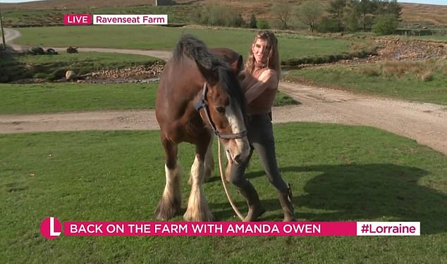 Some watching at home took to X to share their concerns. One asked: 'Is Amanda ok? Something doesn't seem right #Lorraine'