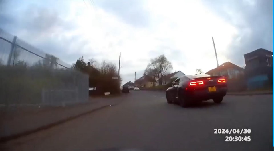 Dashcam footage of a road rage incident.