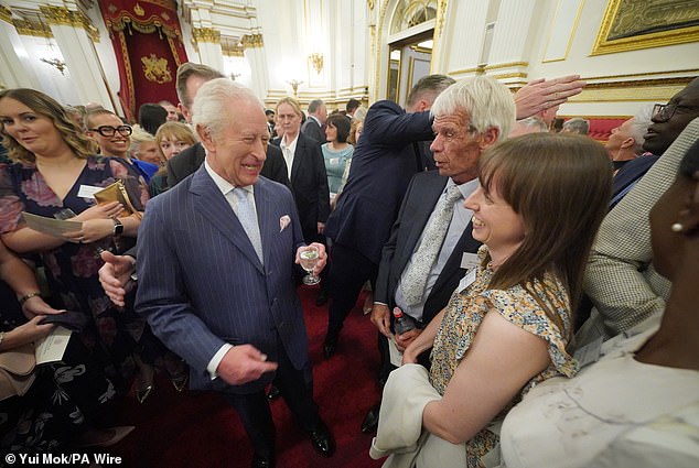 Many of those present were from charities supported by the Royal Family, including Macmillan Cancer Support, Breast Cancer Now, Maggie’s and Children’s Hospice South West
