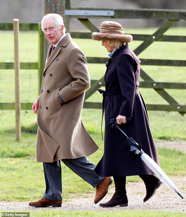 The King has always been keen not to seek public sympathy for himself, but use his situation to raise awareness of the disease and offer comfort to others suffering from all forms. Pictured: On February 4, when he was spotted for the first time since leaving hospital on his Sandringham estate
