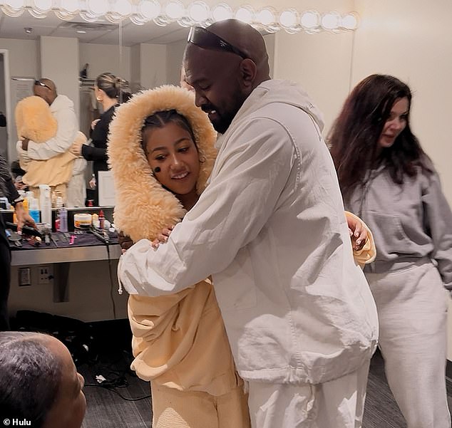 West was seen embracing North after she took part in The Lion King's 30th anniversary concert at Hollywood Bowl last May. The exchange was seen on The Kardashians last month