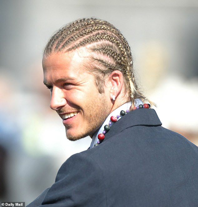 10 per cent voted for his cornrow look - the only style he has said he regrets