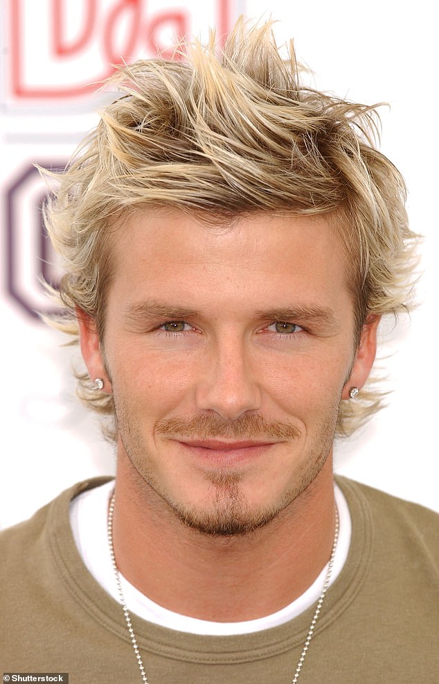 Third was his striking platinum blond look with 22 per cent (seen in 2002)