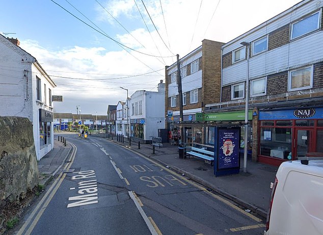 Staff at the shop in Hoo claim they receive daily verbal abuse from the yobs and say they have had display stands thrown at them as the initial threats of violence grows more real (Pictured: A view of Hoo's high street)