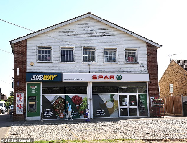 Picture shows a pair of shops in the sleepy village of Hoo which has been affected by the behaviour