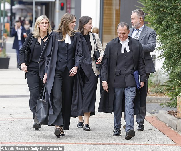 Simon Patterson will be cross examined by his wife's legal team (pictured)