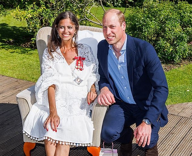 In what has been described as his most ¿poignant¿ and ¿deeply personal¿ words about the illness fifteen months after his own diagnosis, the monarch also revealed he had taken inspiration from the late Dame Deborah James (pictured with Prince William)