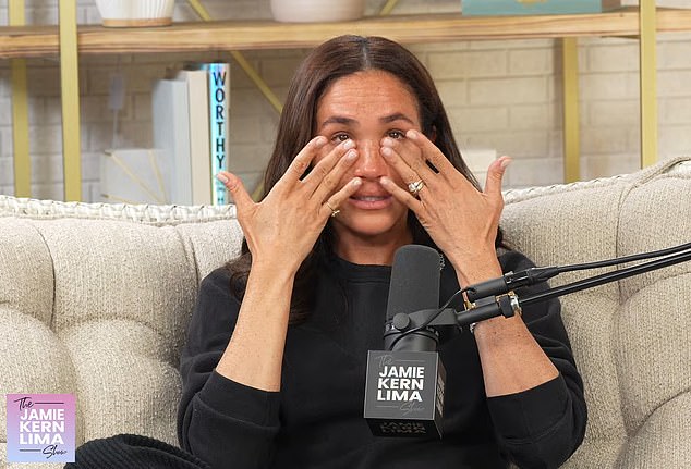 Meghan broke down in tears as she revealed the 'love language gift' she will give her children, Prince Archie and Princess Lilibet, when they turn 18 in her first podcast interview