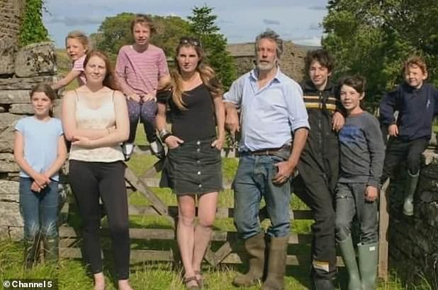 Our Yorkshire Farm fans have said they 'barely recognise' Amanda and Clive Owen's children as they appear with dramatic new looks in the latest series of their reality show. Pictured: The family in the first series of Our Yorkshire Farm, released in 2018