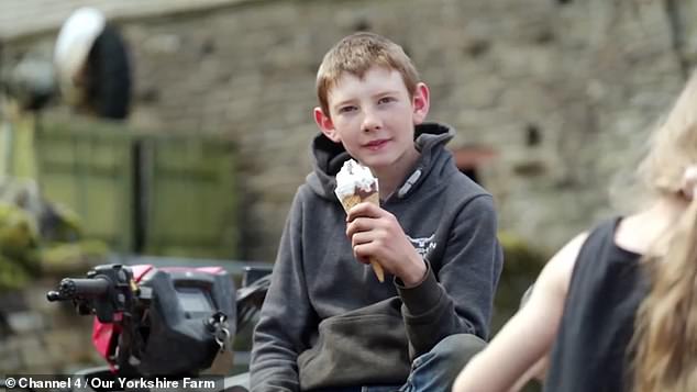 Our Yorkshire Farm fans have said they 'barely recognise' Amanda and Clive Owen's children (pictured, Sidney Owen) as they appear in the latest series of their reality show