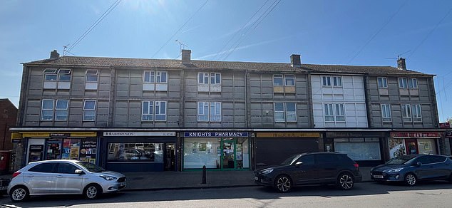 MailOnline can reveal how gangs of youths are also running amok at another parade of shops just half a mile away (pictured)