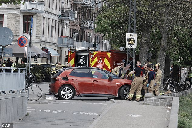 An elderly man rammed his vehicle into over a dozen pedestrians, benches, and tables near the city's iconic Queen Louise's Bridge, according to Denmark's emergency services
