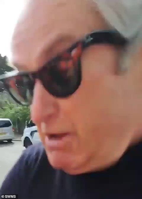 David Redman (pictured), 62, says he was left with a missing tooth after the alleged confrontation with a developer outside Singleton Gardens in Torquay, Devon