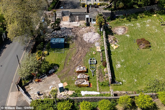 Pictured: Singleton Gardens where a row has broken out about some demolition work
