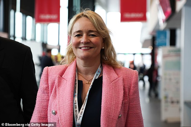 Sharon Graham, general secretary of Unite the Union, at the UK Labour Party annual conference