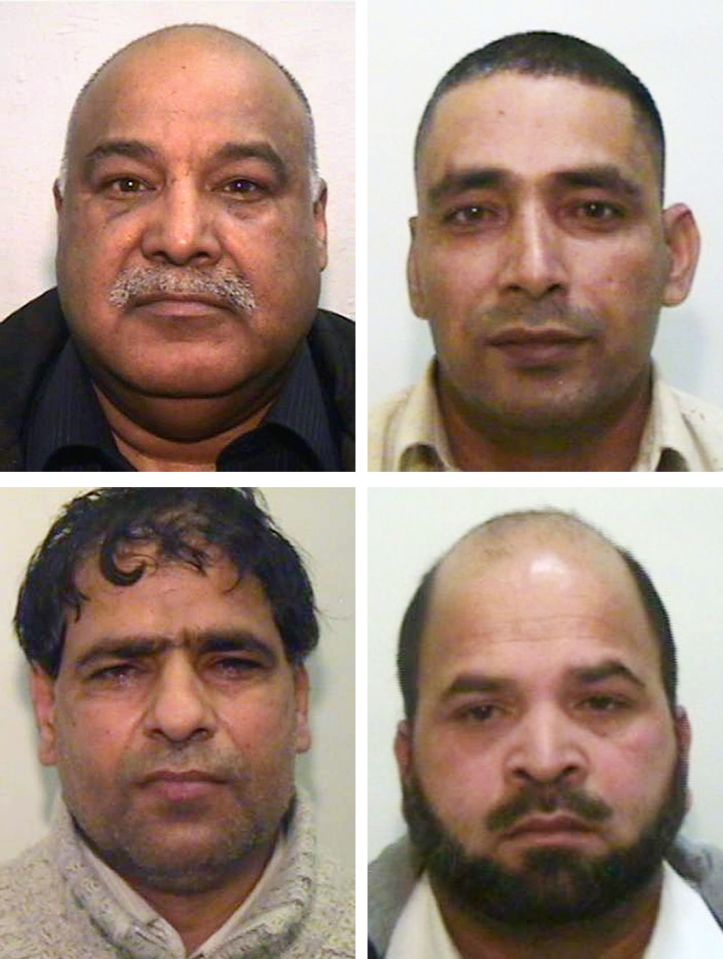 Mugshots of four men facing deportation.