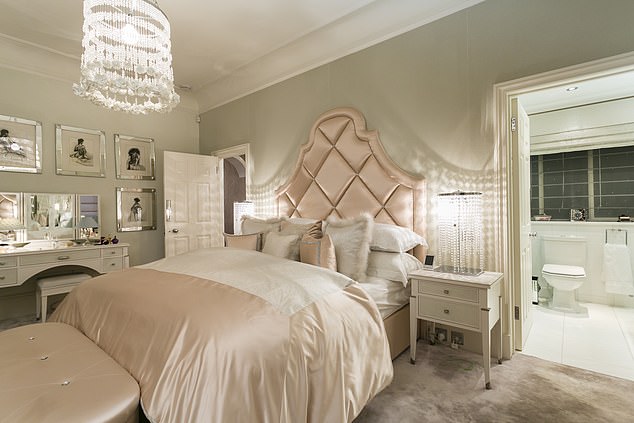 Luxury: One of the two bedrooms at 105 Mount Street in London