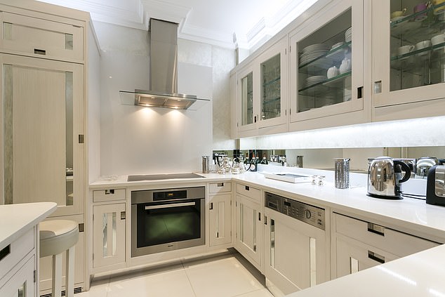 All new: The flat has been redecorated and is on the market for the first time in 10 years
