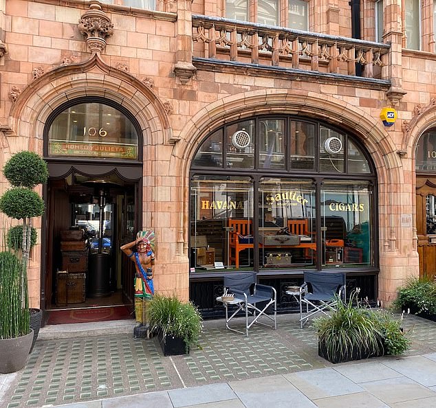 Neighbours: The ground floor of the building is home to the famous Sautter cigar shop
