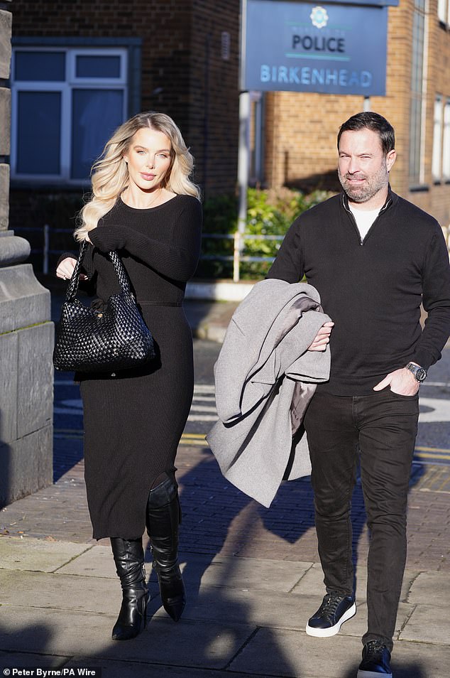 In court in January, Helen told how she has 'basically lost all of my money' (pictured, in January, with new boyfriend Robbie)