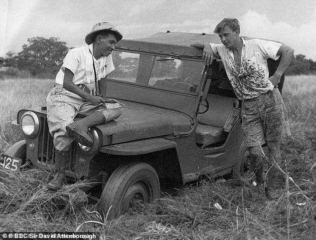 The much loved TV personality has been on screens for over 70 years, with his first appearance being back in 1954, having started at the BBC in 1952 [pictured right in 1954]