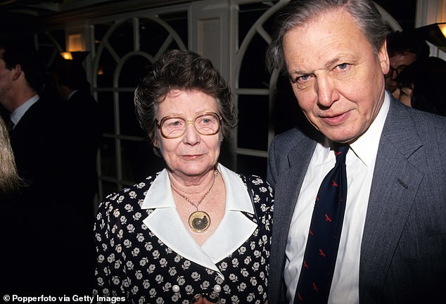 Jane from a brain haemorrhage in 1997 aged 70. When she slipped into a coma, he was in New Zealand making The Life Of Birds yet managed to get to her bedside before she died [pictured in 1991]