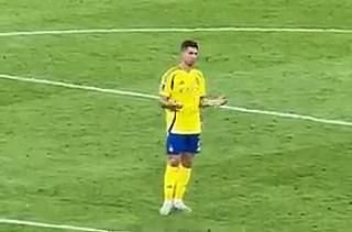 Ronaldo also seemed to shrug repeatedly as he prepares to end another season trophyless