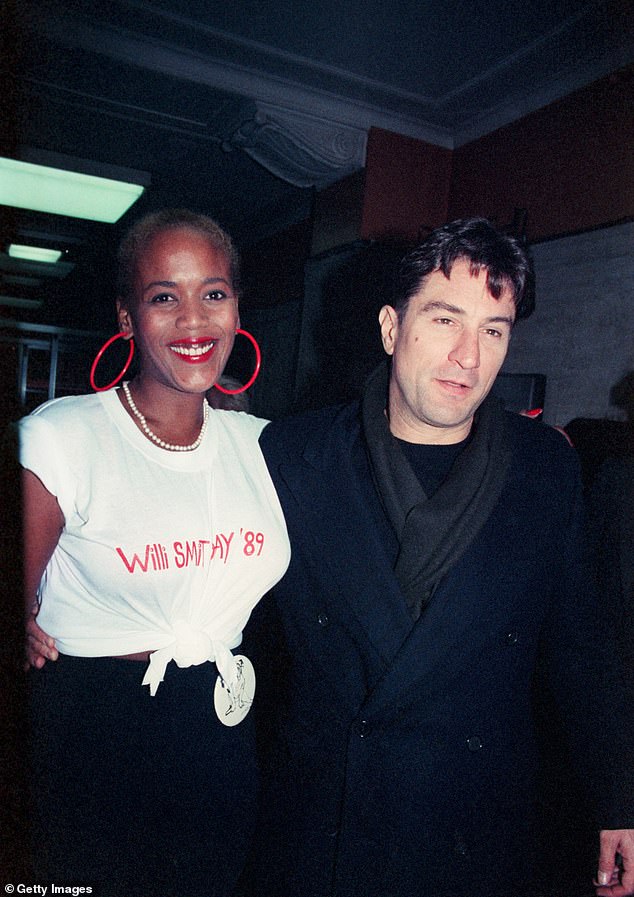 De Niro dated Toukie, best known for her role as Eva Rawley on the NBC sitcom 227, from 1988 to 1996; seen with Toukie circa 1990