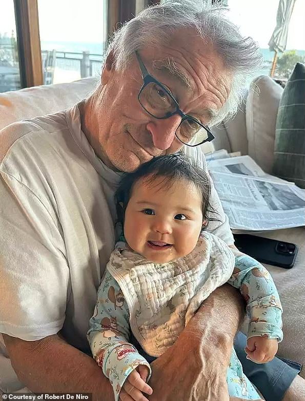 De Niro has a total of seven children with four different women. Most recently, he welcomed Gia, 2, with girlfriend Tiffany Chen in April 2023 (pictured with Gia)