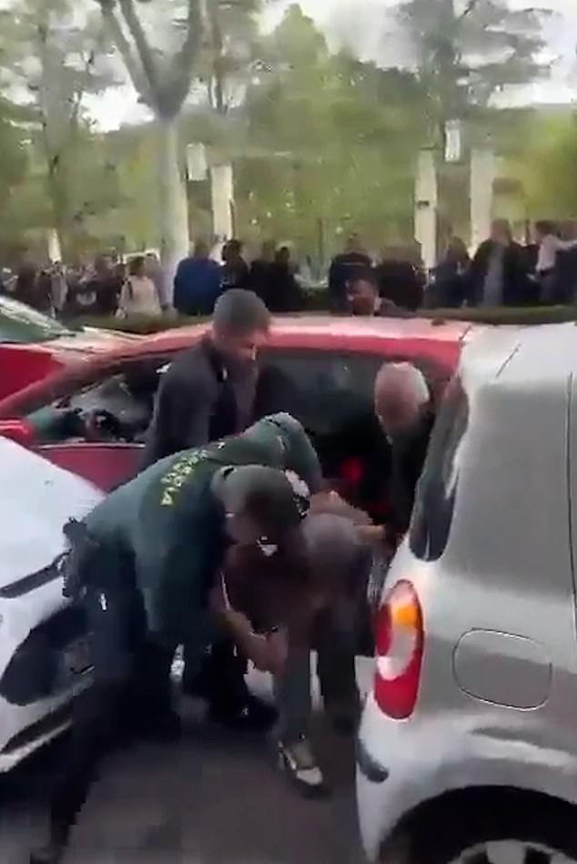 Cops from other forces, including local town hall-employed officers and the National Police, were called on to assist and try to stop him