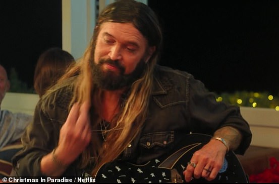 While filming the scenes, Billy (pictured) was dating his latest ex-wife Australian singer Firerose and going through a divorce with his wife of 28 years, Tish