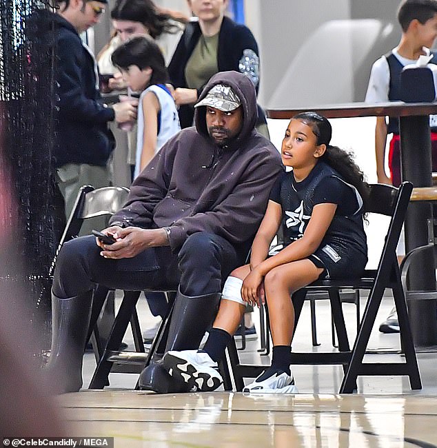 Kanye and North West (in 2022) sporadically spend time together. The rapper hasn't made any direct threats against Kim or his children but has ranted about not seeing them enough