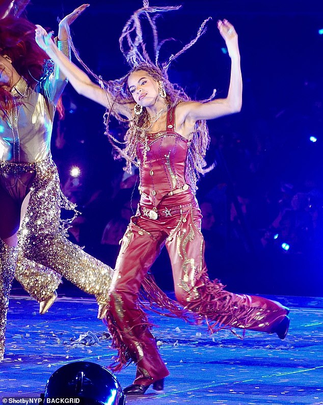 The 13-year-old prodigy left fans slack-jawed when she showcased her impressive moves on the opening night of Beyoncé’s Cowboy Carter tour at the SoFi Stadium on Monday night