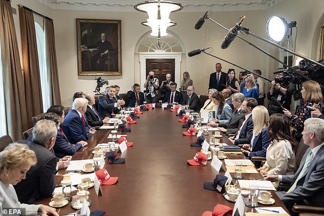 Waltz participated in a Cabinet meeting hosted by Trump on Wednesday, one day before his ouster