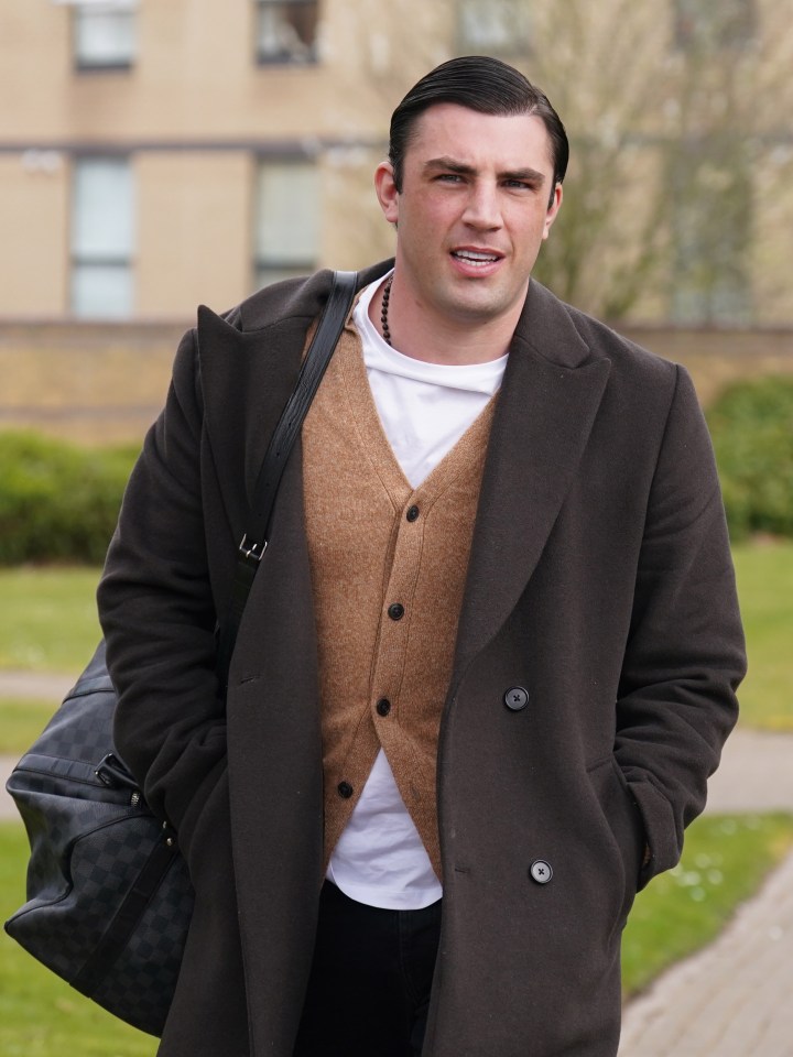 Jack Fincham leaving Basildon Crown Court.