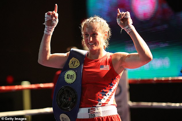 US boxer Virginia Fuchs (pictured) was also cleared in 2020 after the metabolites found in her sample 'were consistent with recent exposure to the substances via sexual transmission'
