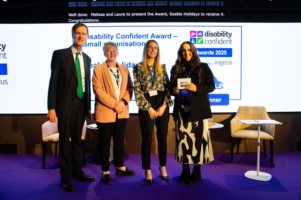 Group photo of Disability Confident Award winners.