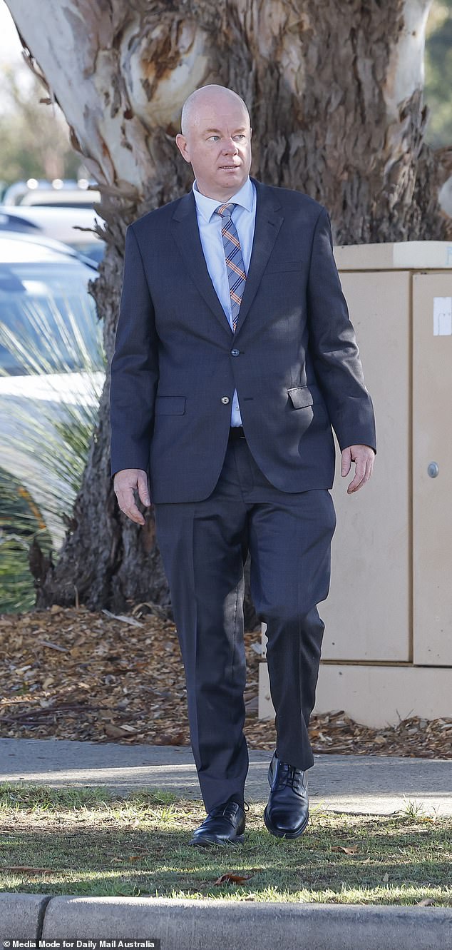 Simon Patterson approached the Latrobe Valley court house on Friday