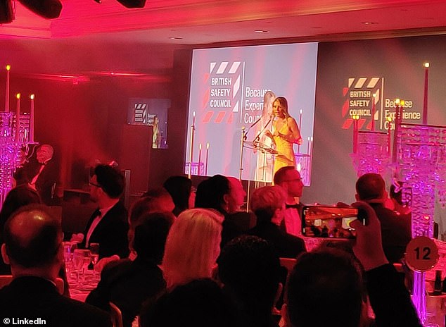 Jones claimed he had told the presenter he had slapped another well-known woman's bottom and she said 'go for it'. Pictured: Ms Oaten at the event
