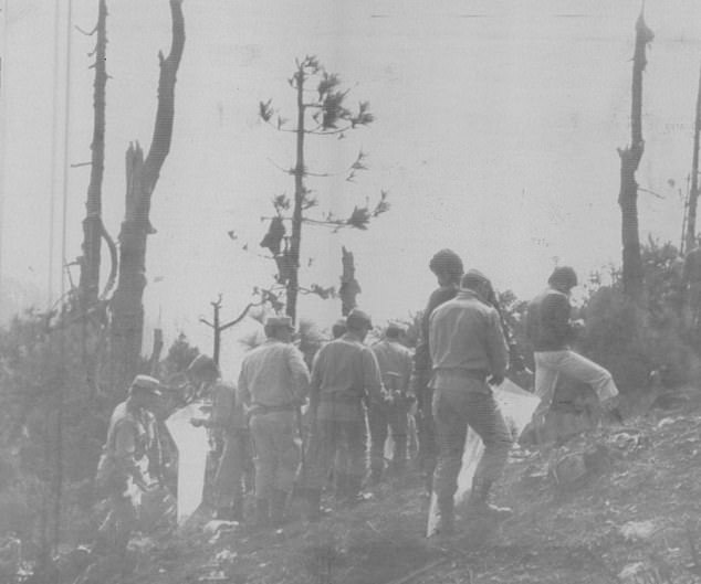 At 5,450ft, the plane was only 92ft from the summit and it obliterated instantly