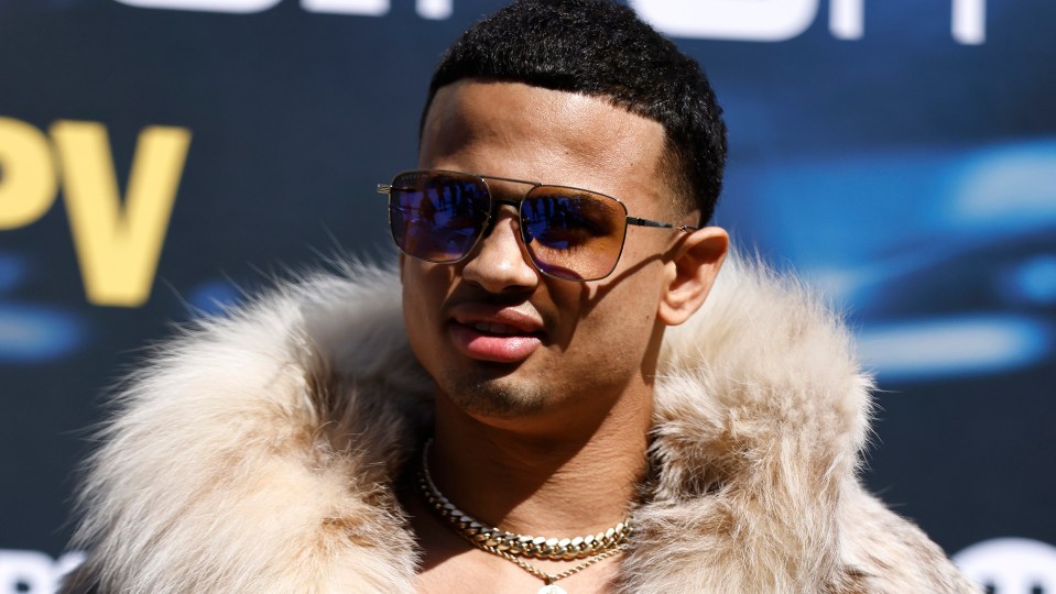 Rolando Romero at a press conference.