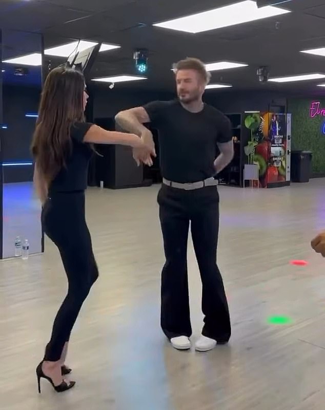 The ex footballer twirled Victoria around as they danced in a sweet video shared by the fashion designer