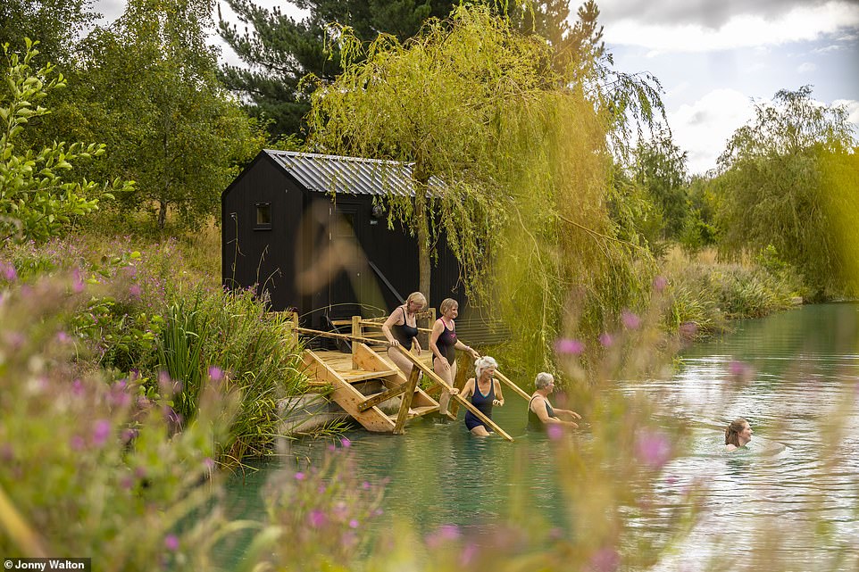 POOL BRIDGE FARM, YORK, YORKSHIRE: For years, the lakes at Pool Bridge Farm were one of the best fisheries in the north of England. Today, these 137 acres of rewilded land outside York are one of the country’s best wild swimming spots. Facebook group The Pool Bridge Farm Swimmers has more than 11,000 members, and to service them, discreetly situated around one of the four lakes, are four saunas