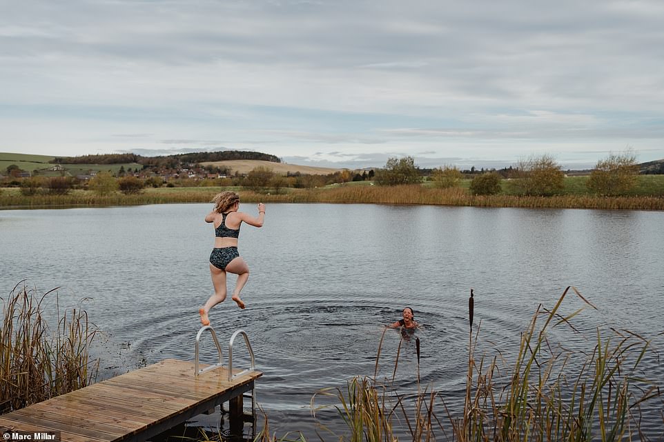 WILD SCOTTISH SAUNA, CUPAR, FIFE: A second sauna with the same Scandi- influenced design followed at Eden Springs County Park in Cupar, where cold dips are serviced by a jetty and a loch